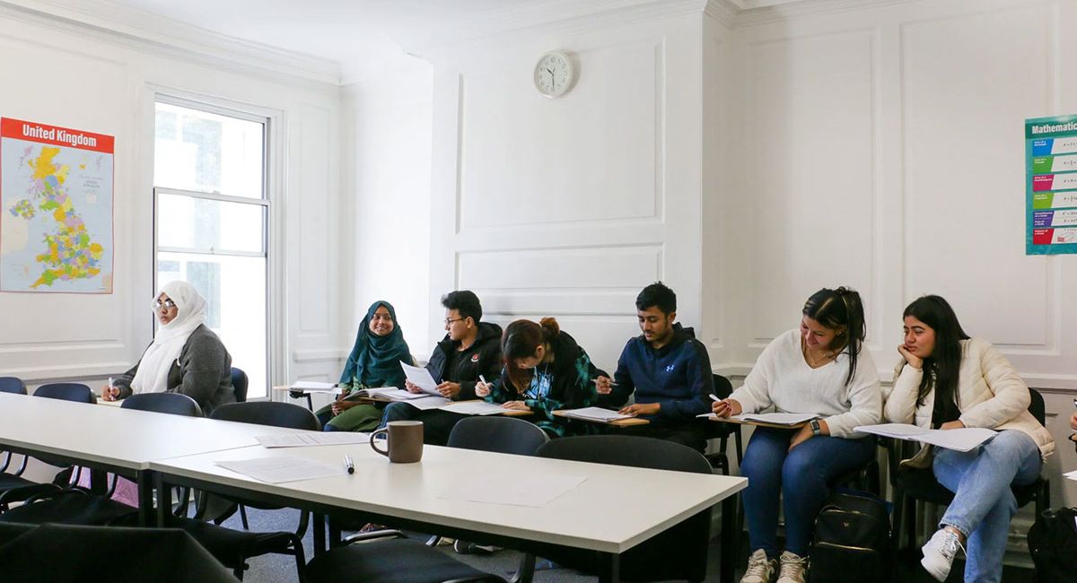 Students in class