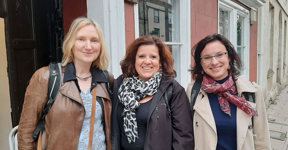 Group of teachers outside