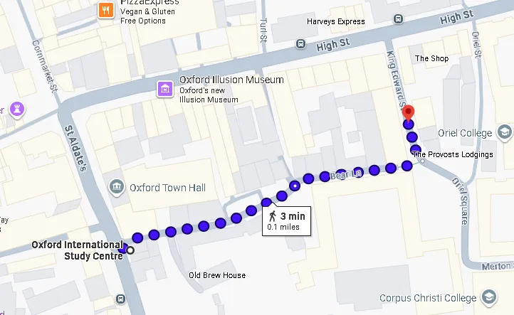 King Edward Street Academic Centre Map